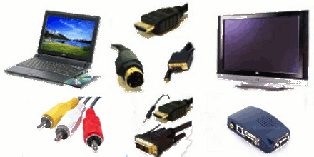 Image of PC TV Connector Cables - TV through PC