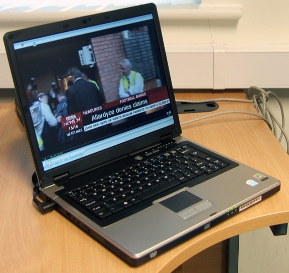 Top Internet TV Software on Laptop Image